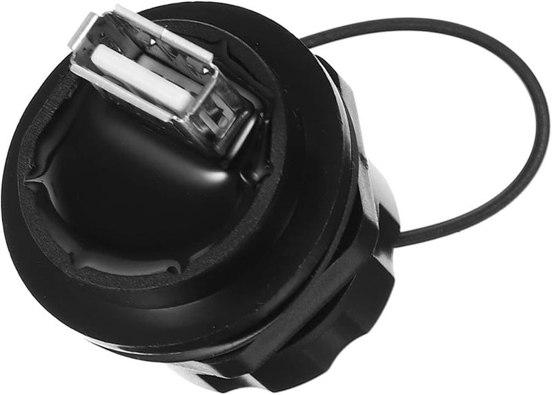 USB Panel Mount Connector Dual Female Adapter for Motorcycle Yacht Data Transmission - Image 1
